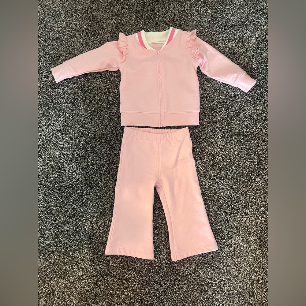 Paris Hilton two piece jacket and pant set. 12/18 mos.